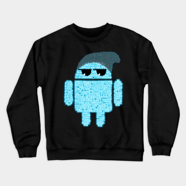 BeanieDroidv1.4 Crewneck Sweatshirt by findingNull